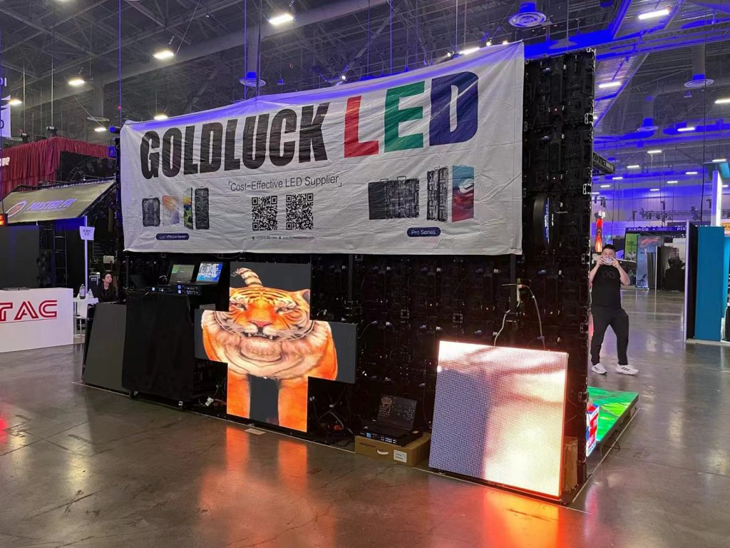 金运河LED显示屏---Goldluck 参加美国拉斯维加斯ＬＤＩ展1190号展位（美国广告展）